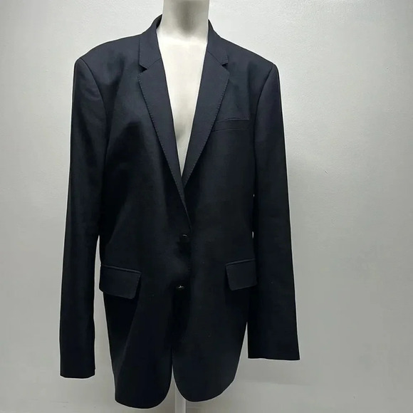Rag and Bone Sports Blazer Jacket Coat Wool Blend Navy Blue Men’s Size 44R 44 - Picture 1 of 10